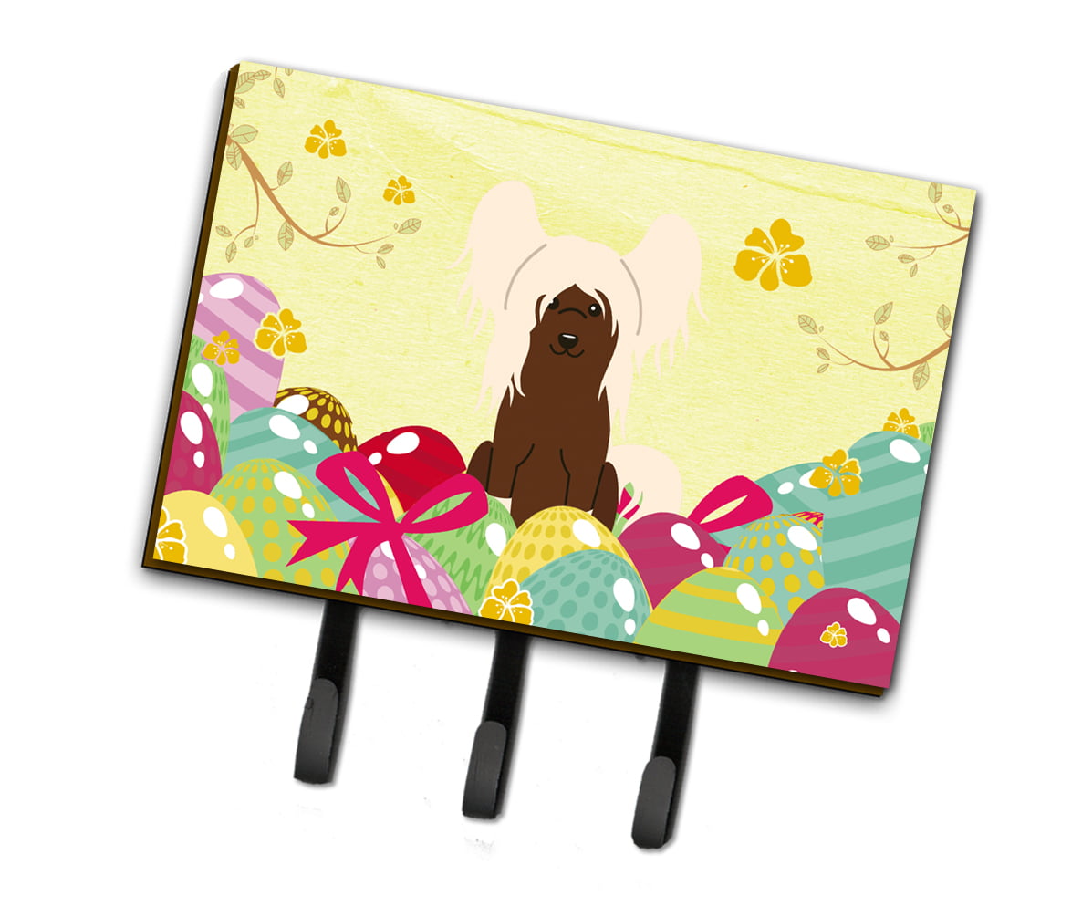 BB6113TH68 Easter Eggs Chinese Crested Cream Leash or Key Holder