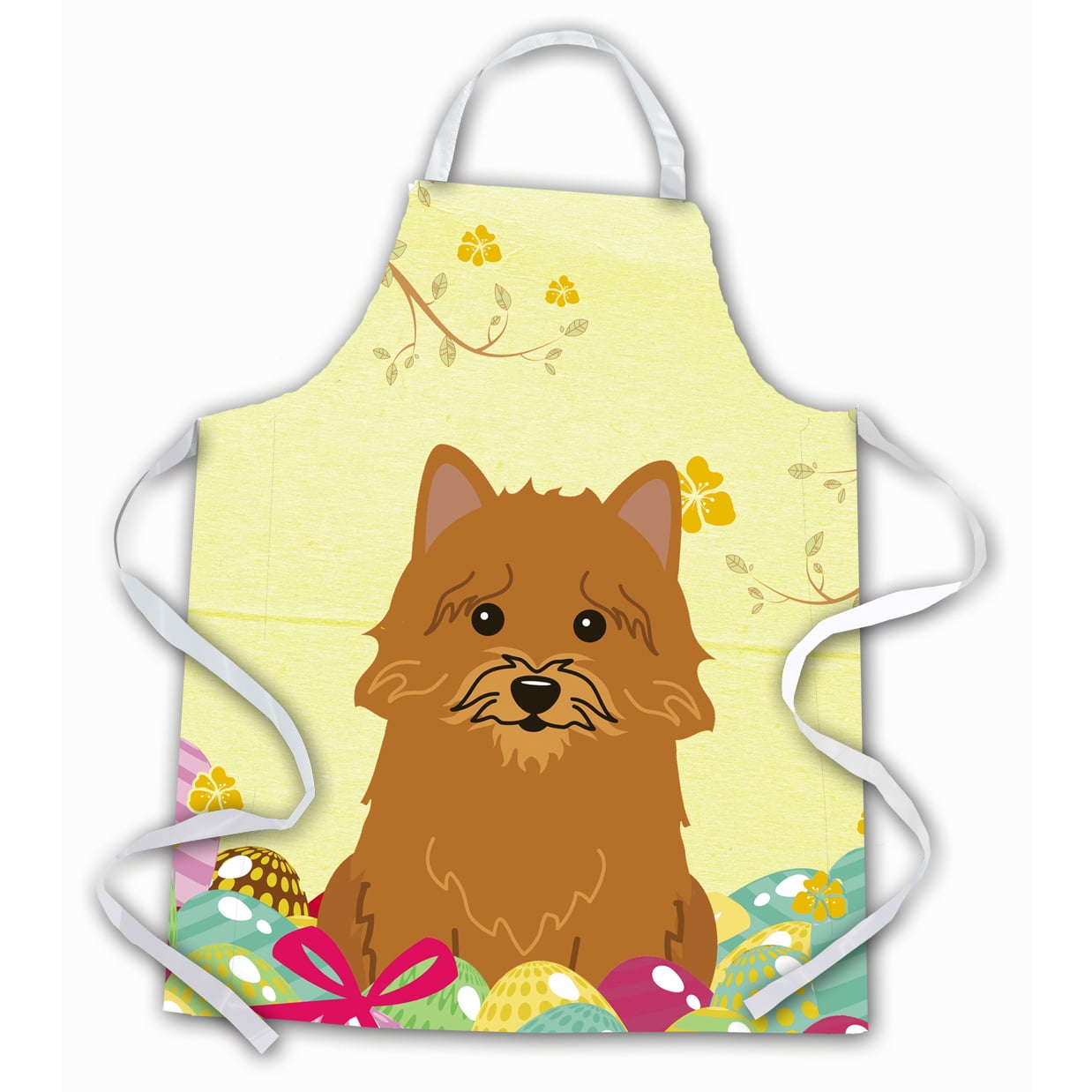 Picture of Carolines Treasures BB6020APRON Easter Eggs Norwich Terrier Apron