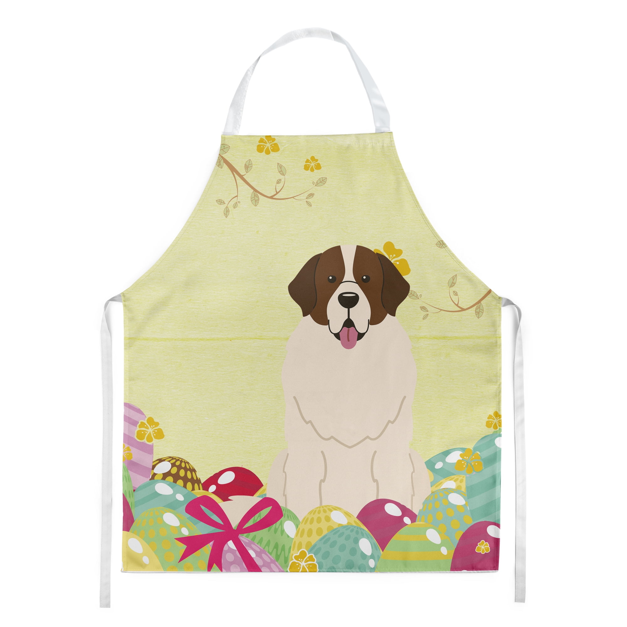 Picture of Carolines Treasures BB6027APRON Easter Eggs Moscow Watchdog Apron