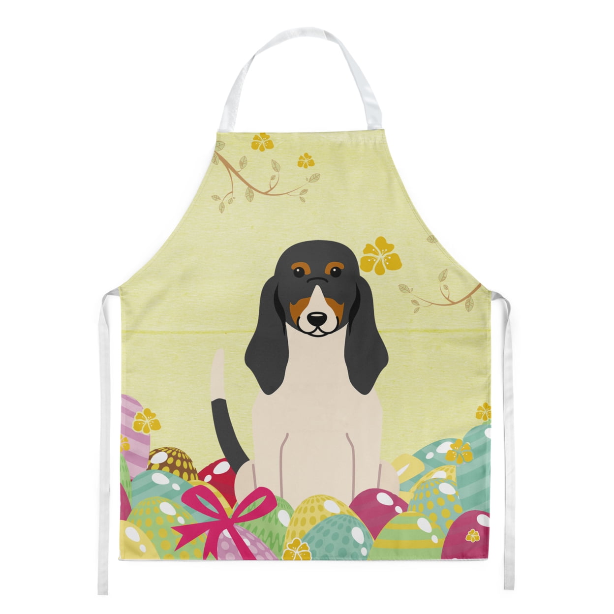 Picture of Carolines Treasures BB6044APRON Easter Eggs Swiss Hound Apron