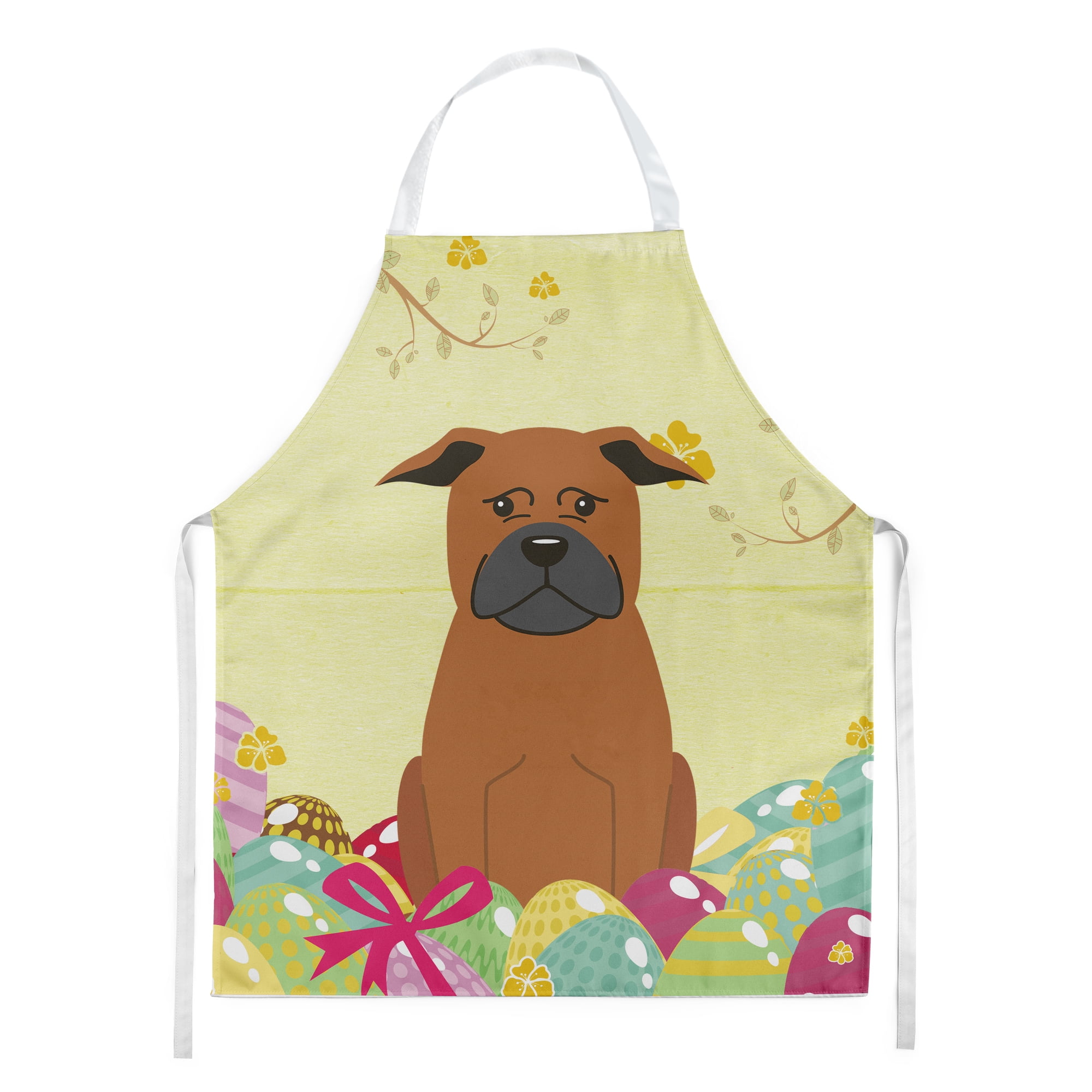 Picture of Carolines Treasures BB6111APRON Easter Eggs Chinese Chongqing Dog Apron