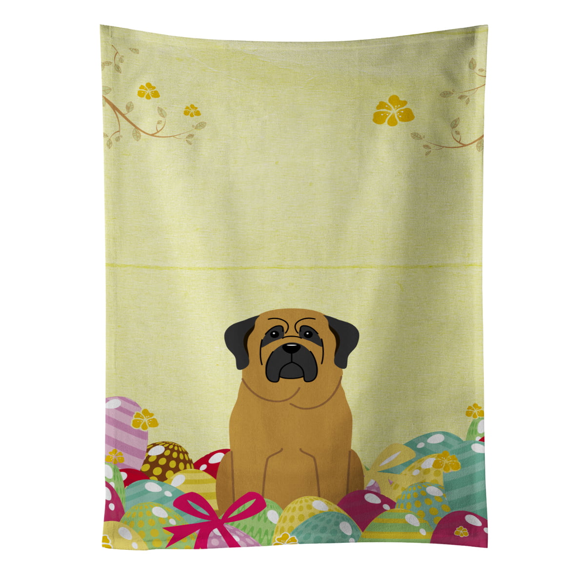 Picture of Carolines Treasures BB6018KTWL Easter Eggs Mastiff Kitchen Towel