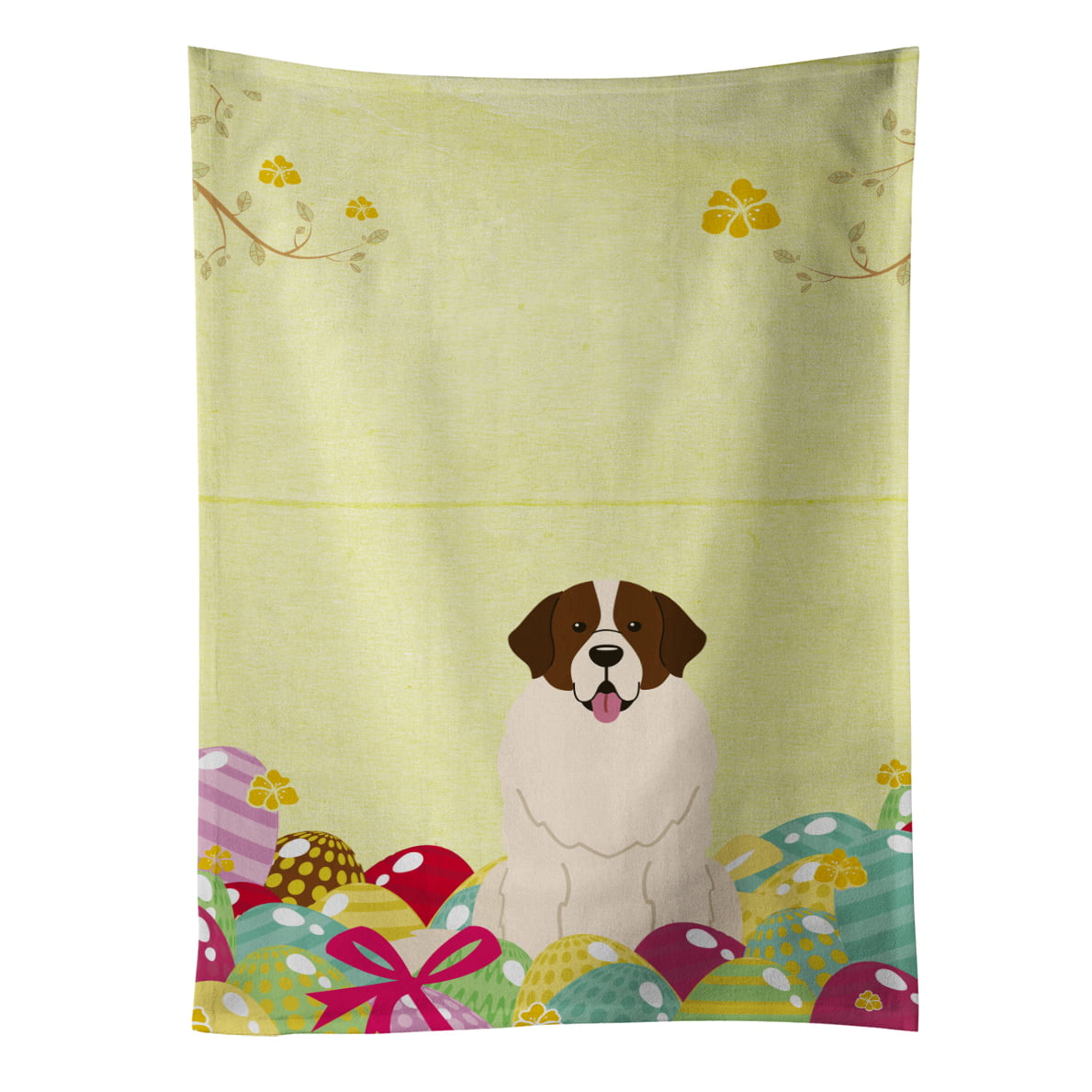 Picture of Carolines Treasures BB6027KTWL Easter Eggs Moscow Watchdog Kitchen Towel