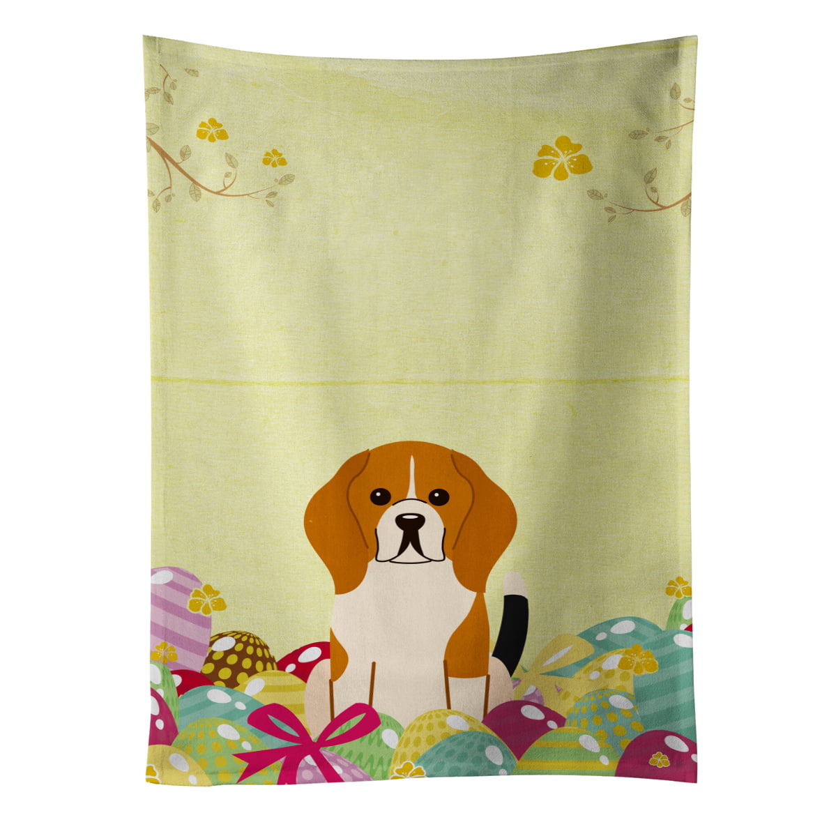 Picture of Carolines Treasures BB6040KTWL Easter Eggs Beagle Tricolor Kitchen Towel