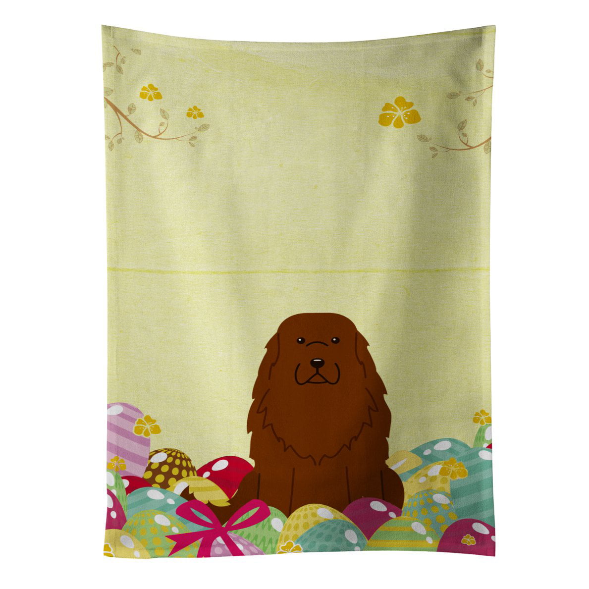 Picture of Carolines Treasures BB6050KTWL Easter Eggs Caucasian Shepherd Dog Kitchen Towel
