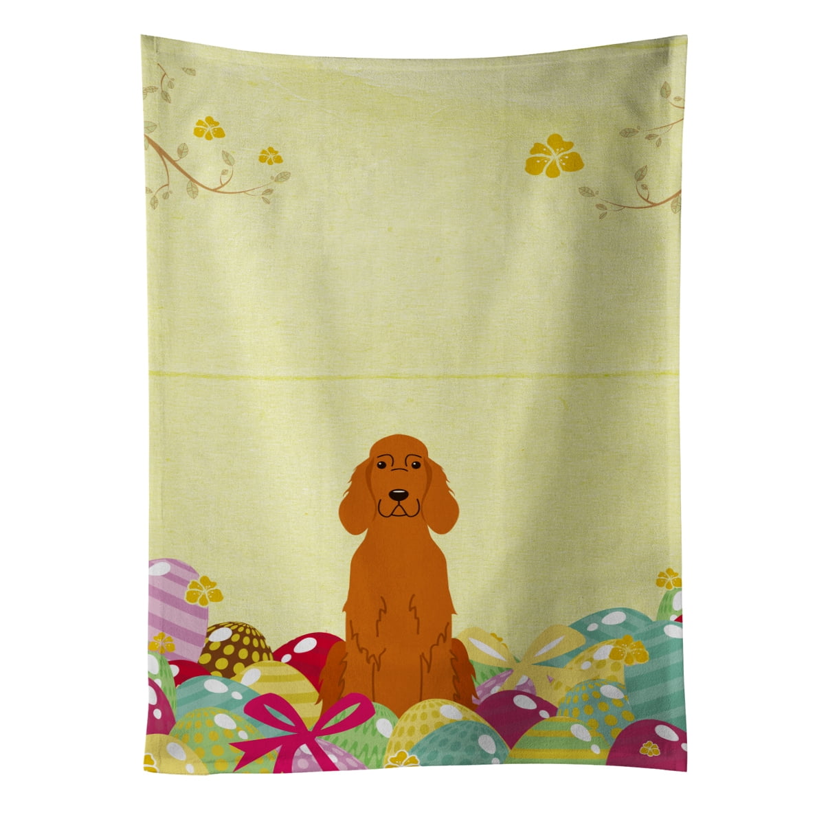 Picture of Carolines Treasures BB6064KTWL Easter Eggs Irish Setter Kitchen Towel