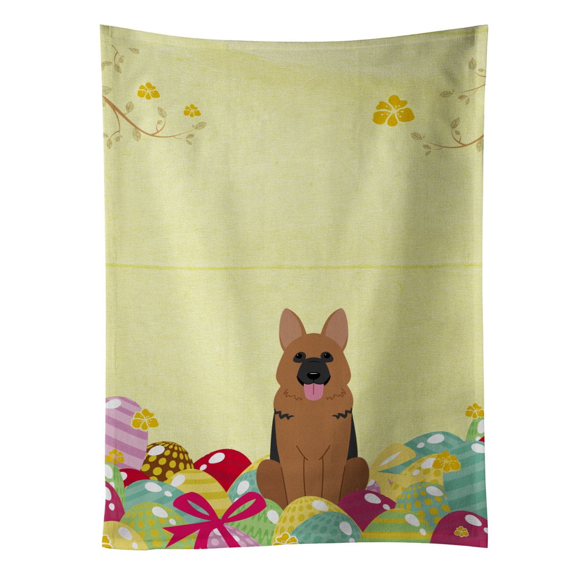 Picture of Carolines Treasures BB6067KTWL Easter Eggs German Shepherd Kitchen Towel