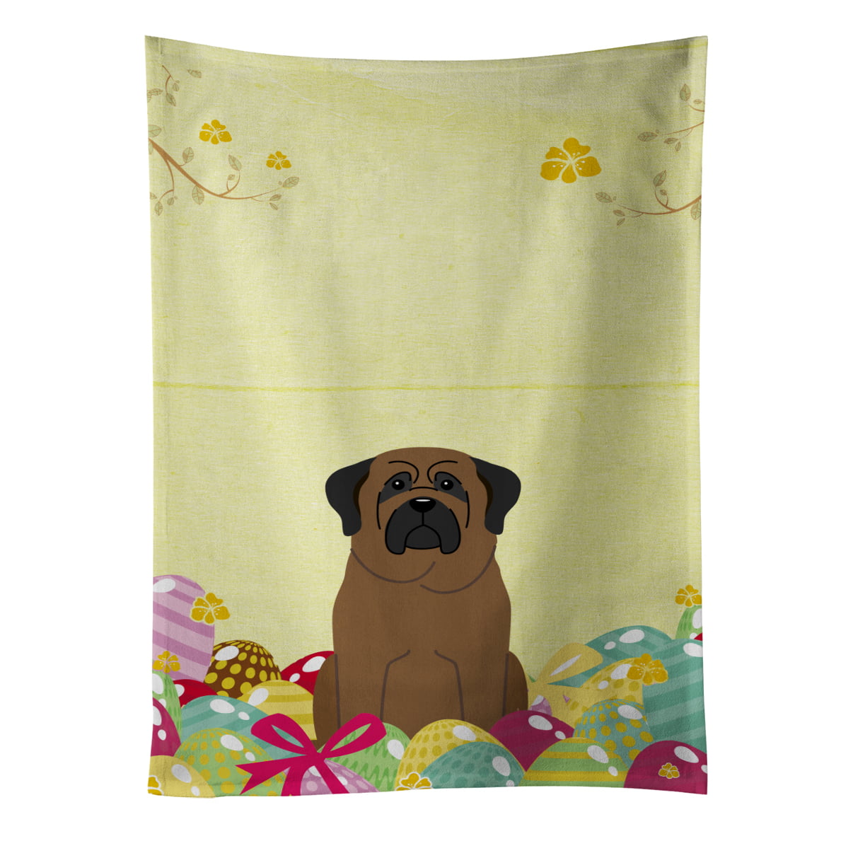 Picture of Carolines Treasures BB6084KTWL Easter Eggs Bullmastiff Kitchen Towel