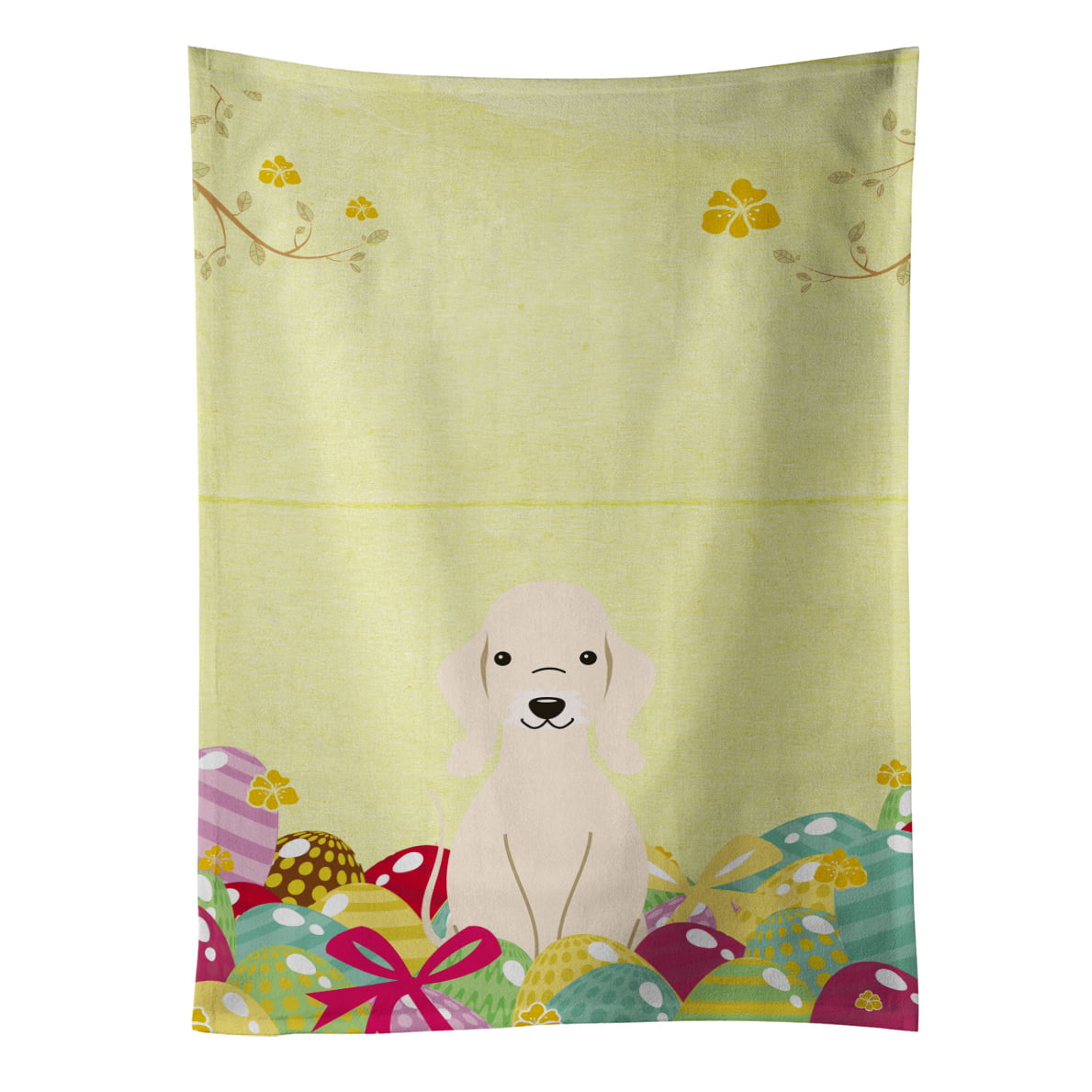 Picture of Carolines Treasures BB6091KTWL Easter Eggs Bedlington Terrier Sandy Kitchen Towel