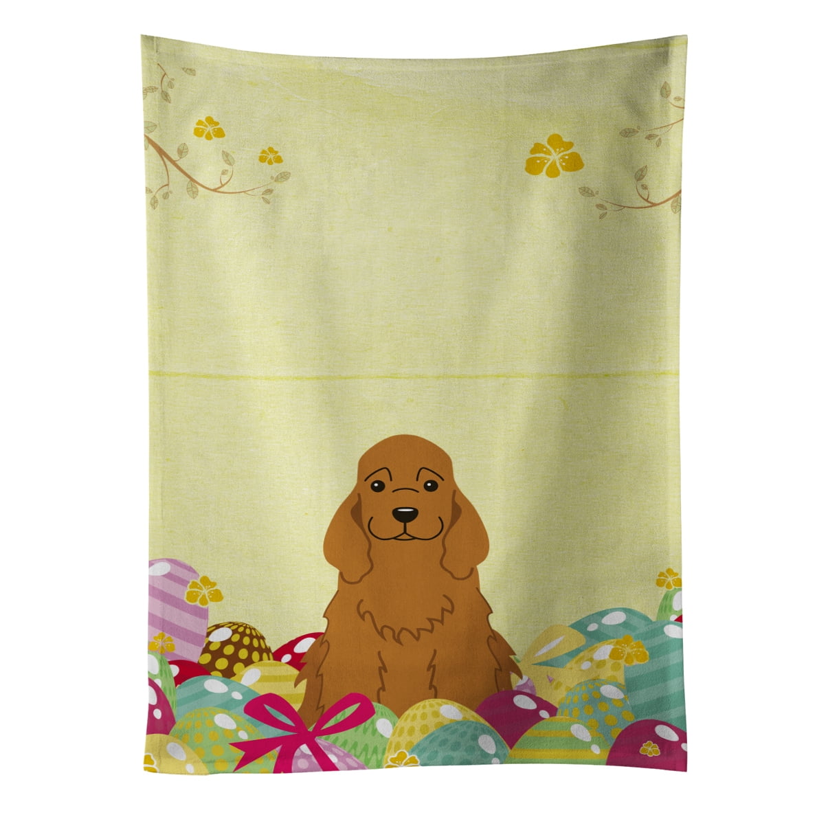 Picture of Carolines Treasures BB6095KTWL Easter Eggs Cocker Spaniel Red Kitchen Towel
