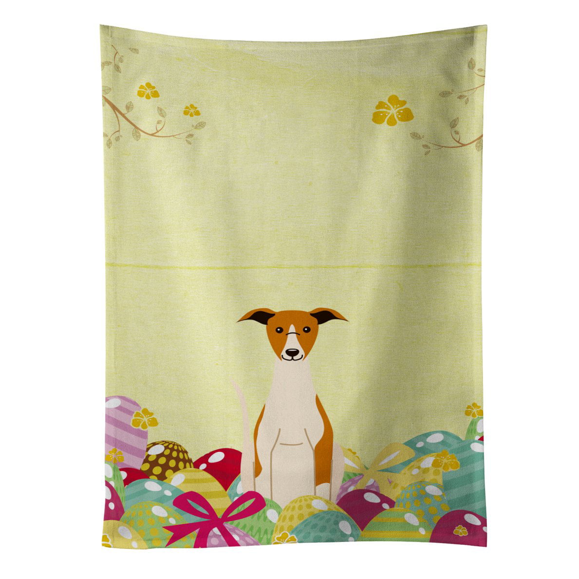 Picture of Carolines Treasures BB6099KTWL Easter Eggs Whippet Kitchen Towel