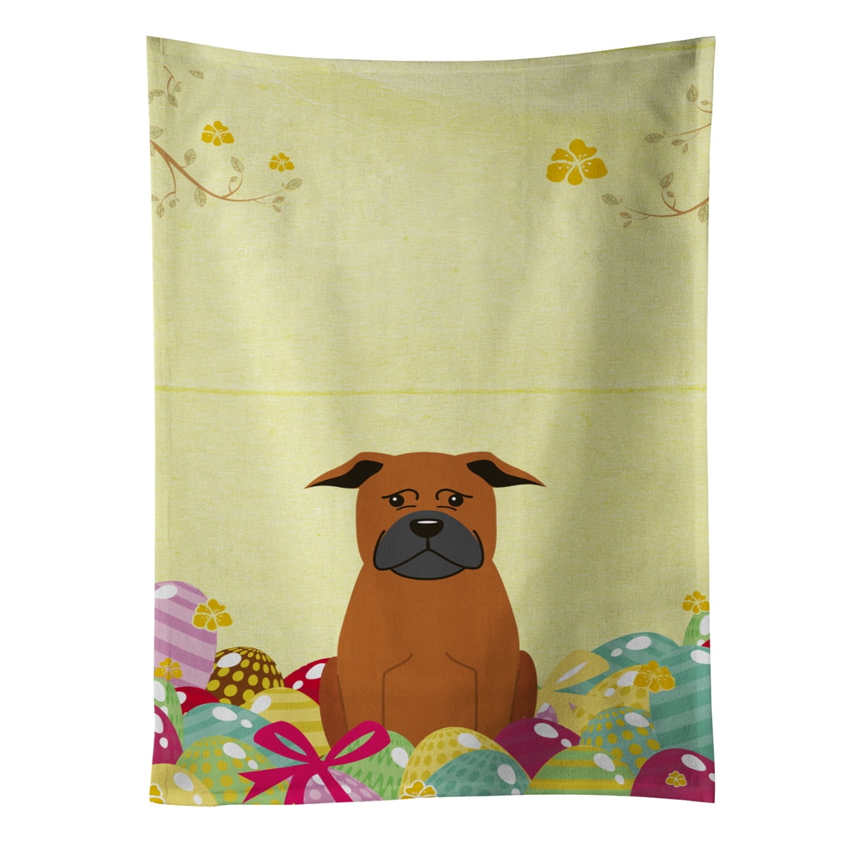 Picture of Carolines Treasures BB6111KTWL Easter Eggs Chinese Chongqing Dog Kitchen Towel
