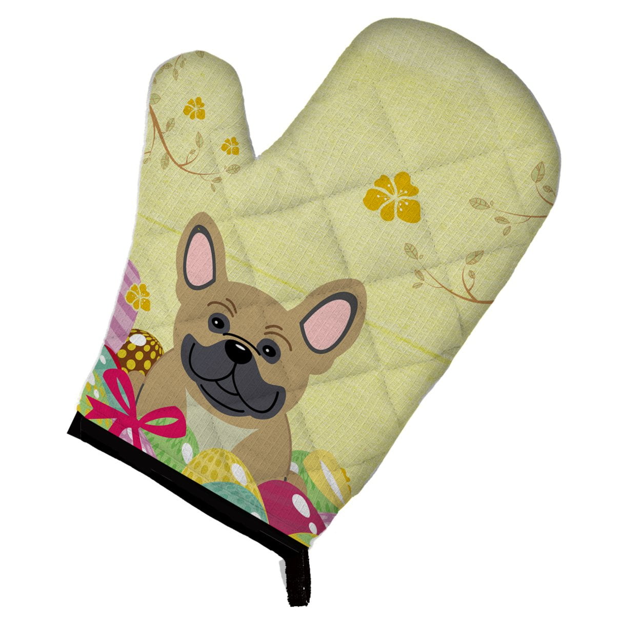 Easter Eggs French Bulldog Cream Oven Mitt