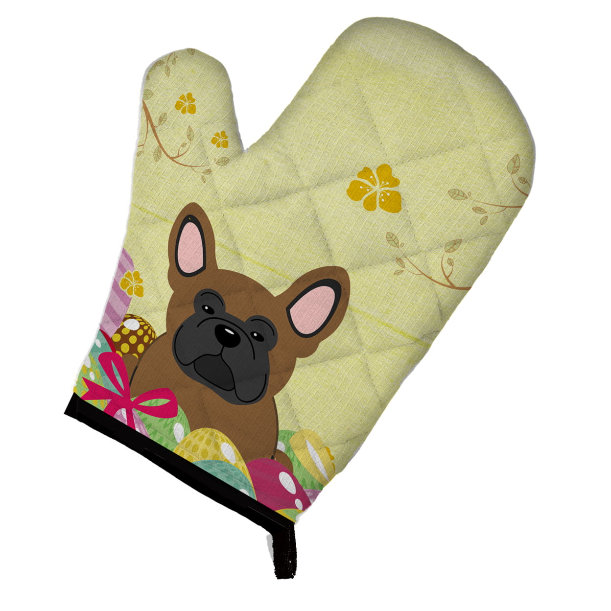 Easter Eggs French Bulldog Brown Oven Mitt