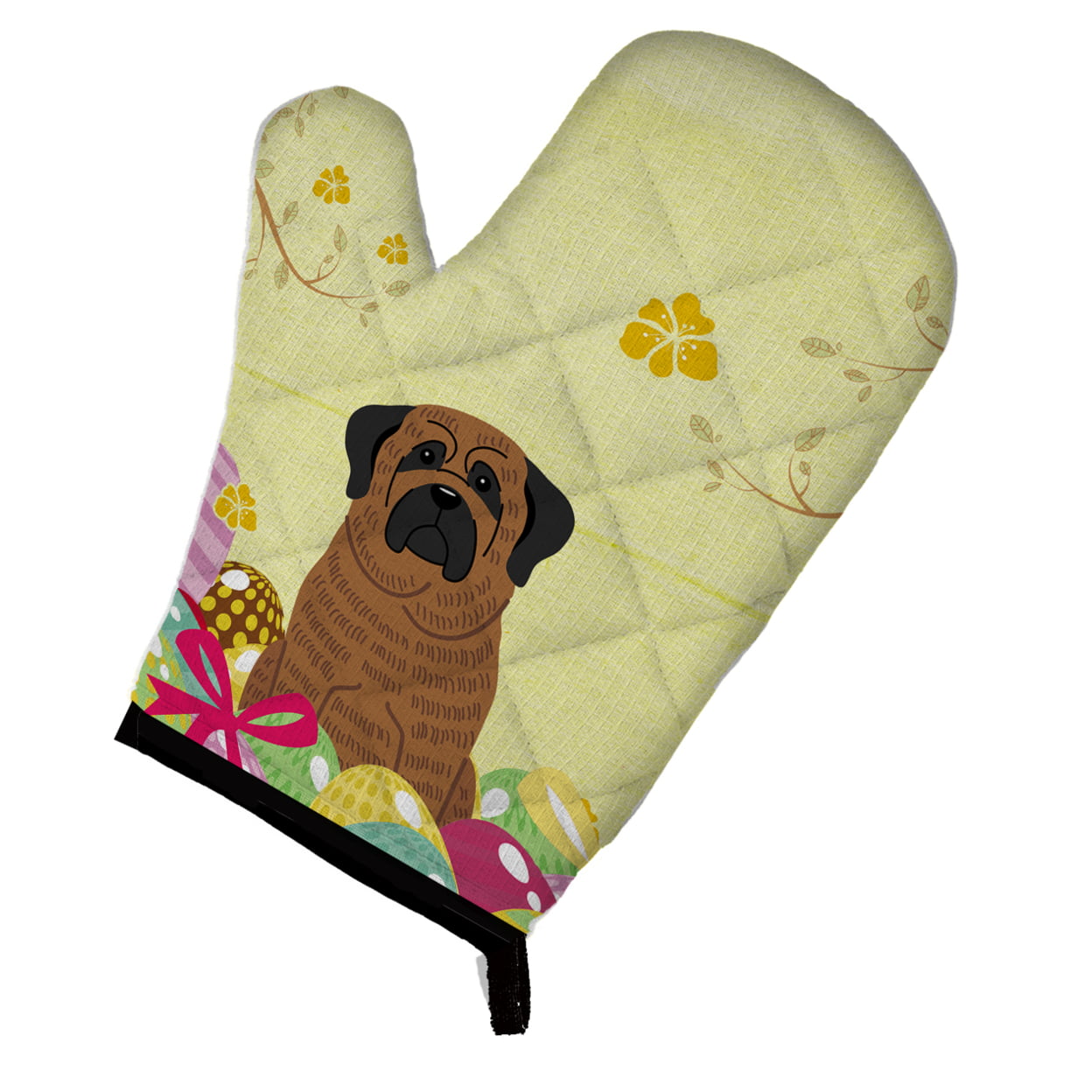 Picture of Carolines Treasures BB6015OVMT Easter Eggs Mastiff Brindle Oven Mitt