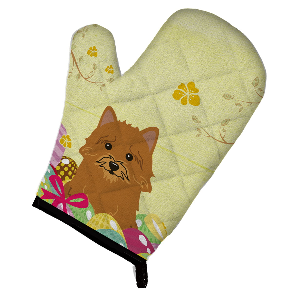 BB6020OVMT Easter Eggs Norwich Terrier Oven Mitt