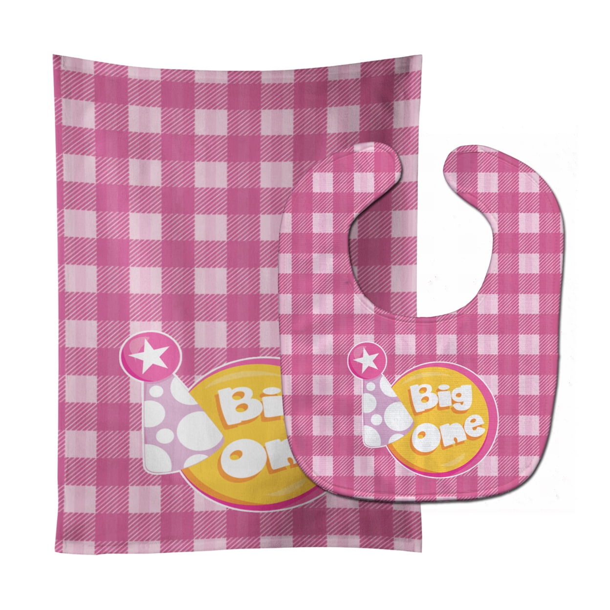 BB6830STBU Girl Big One Baby Bib & Burp Cloth