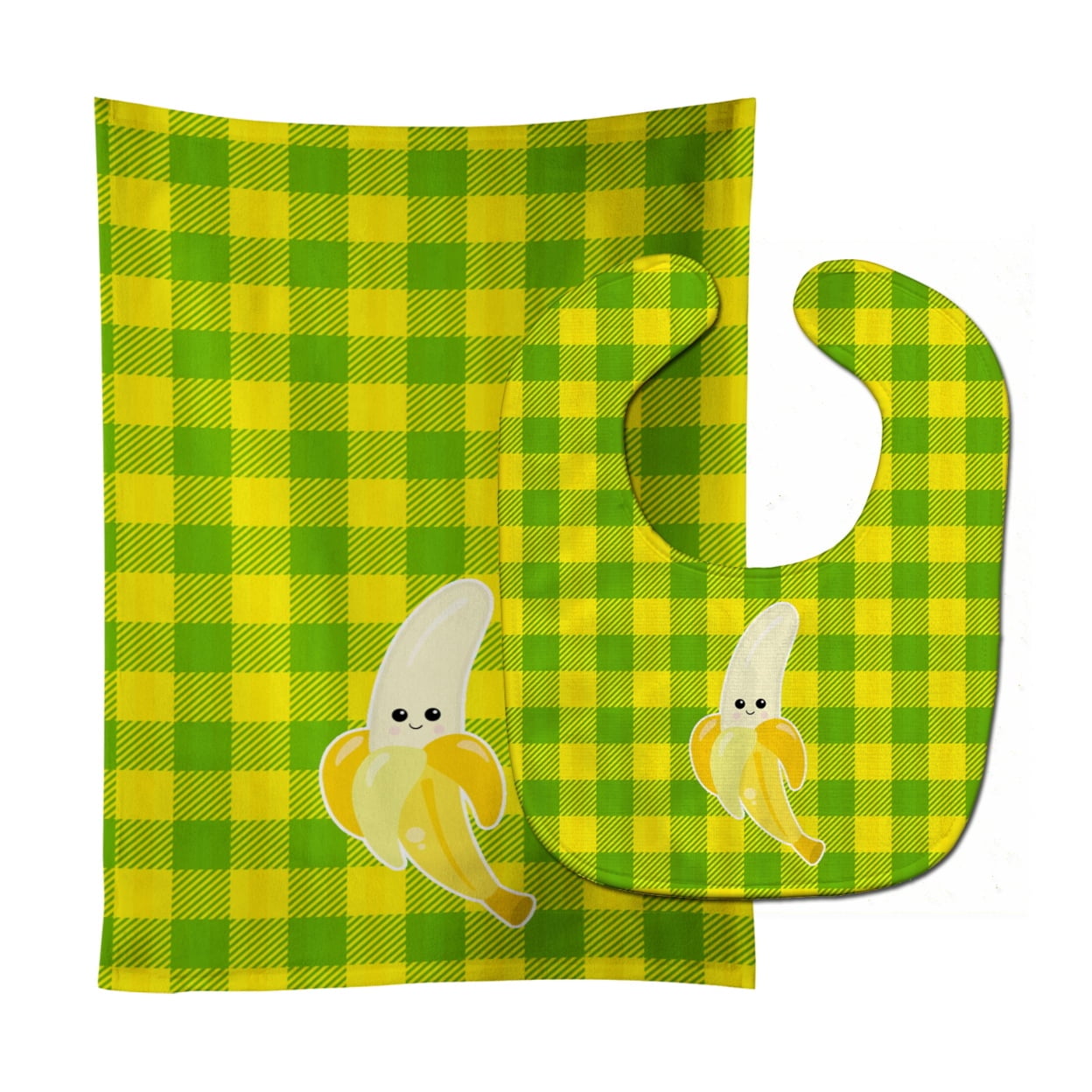 Banana Face Baby Bib & Burp Cloth