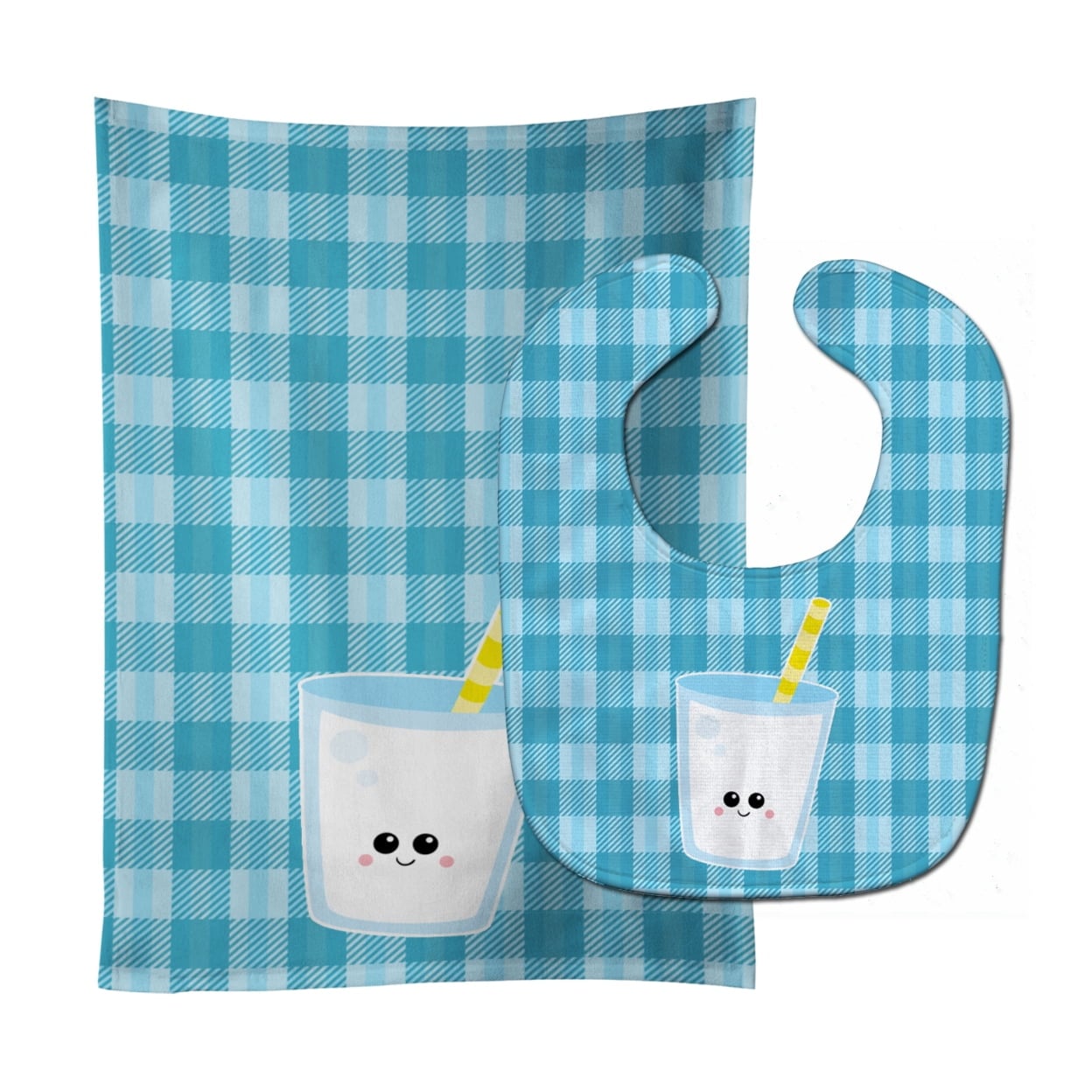Milk Face Baby Bib & Burp Cloth