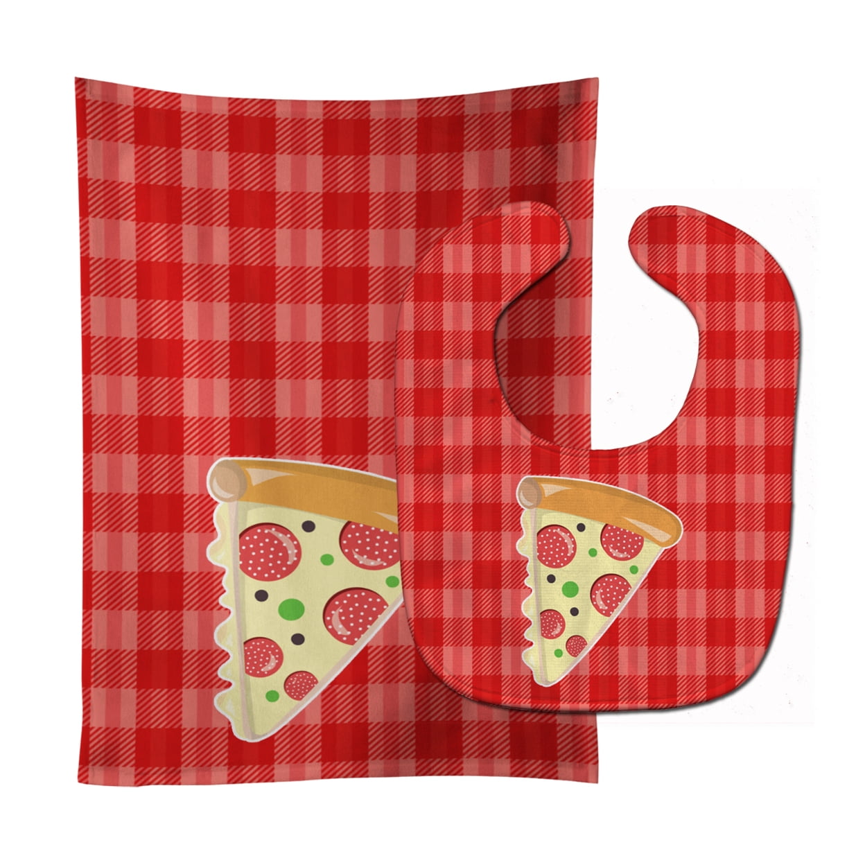 Slice of Pizza Baby Bib & Burp Cloth