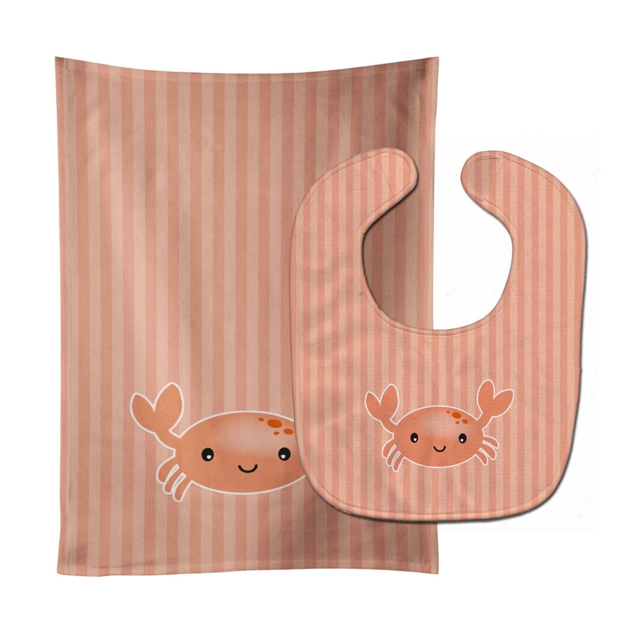 Crab Baby Bib & Burp Cloth