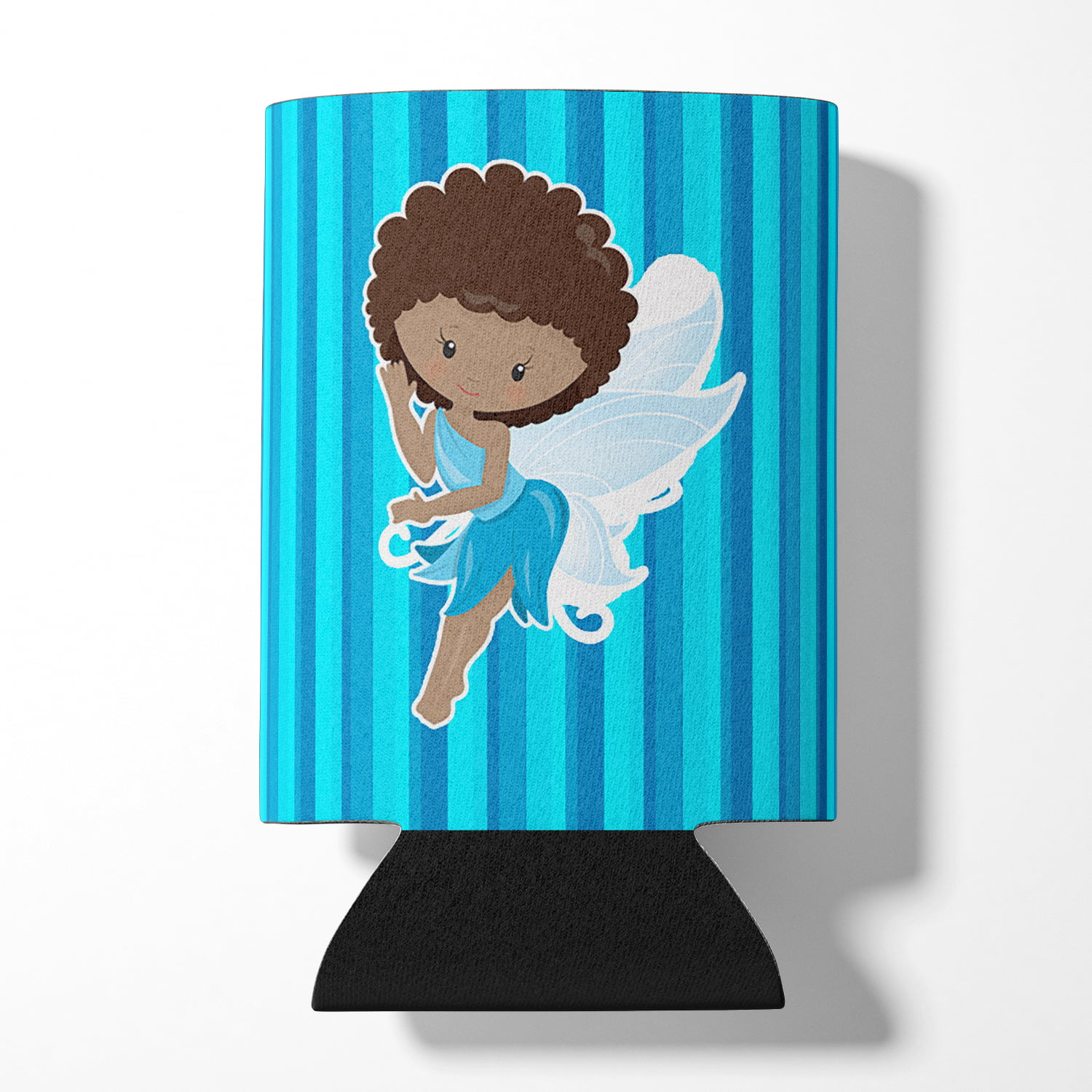 Fairy Blue Stripes Can or Bottle Hugger