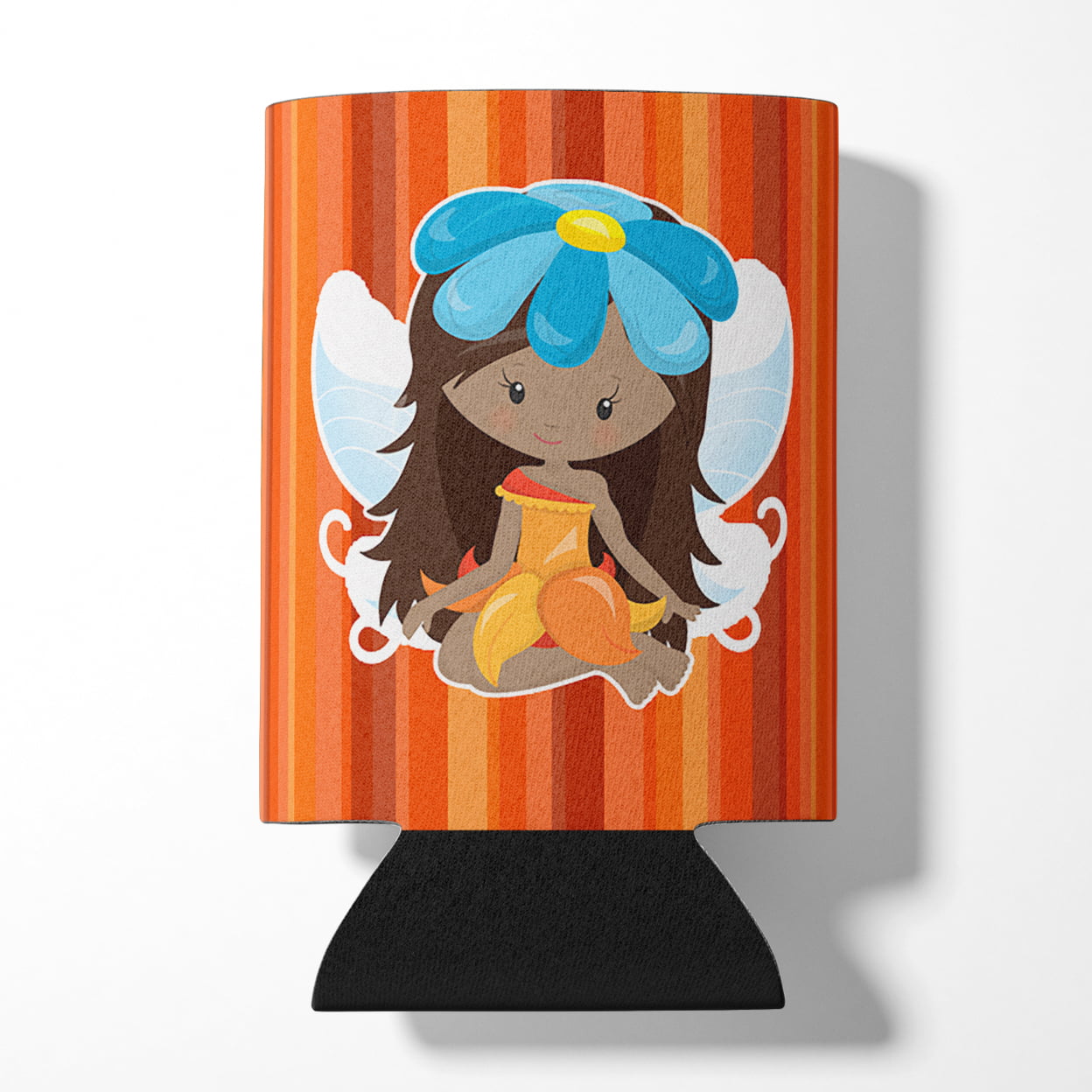 Fairy Orange Stripes Can or Bottle Hugger