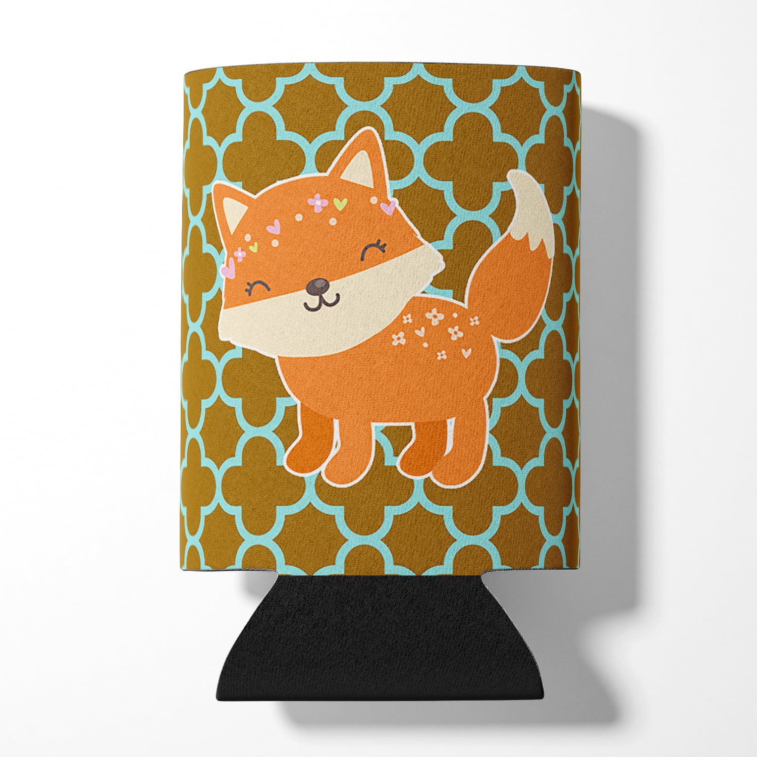 Fox on Quatrafoil Can or Bottle Hugger