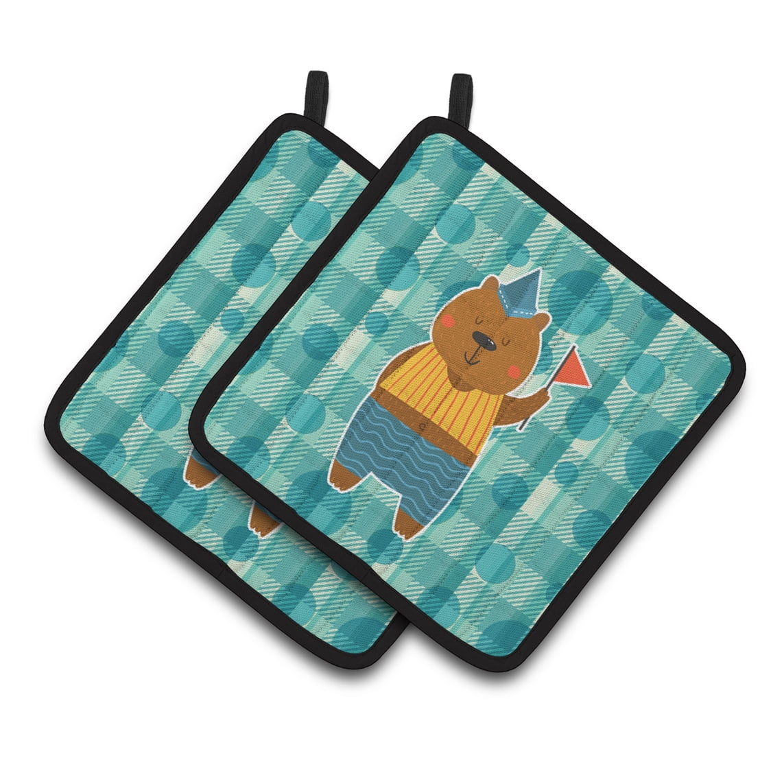 Celebration Bear Pair of Pot Holders
