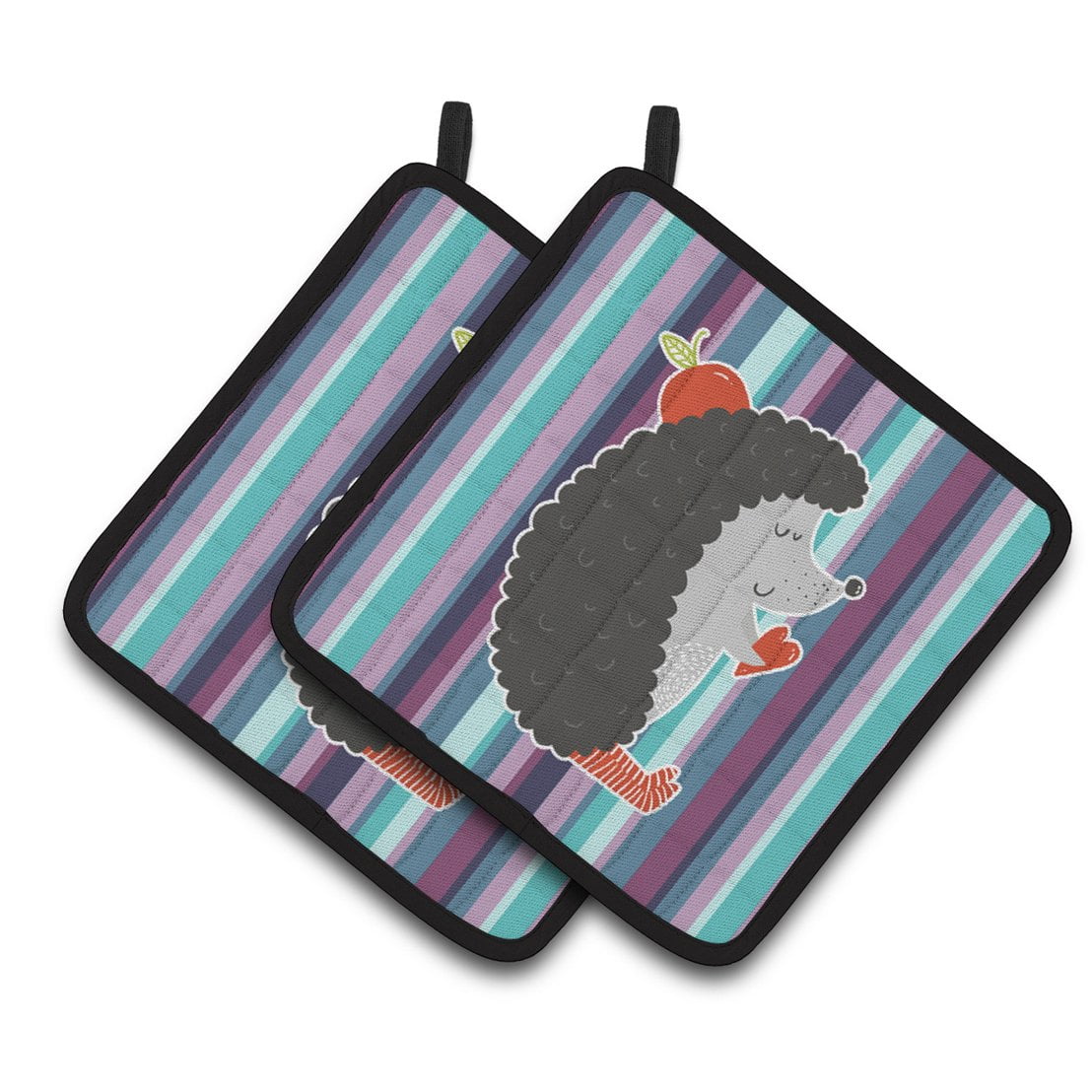 Hedgehog Pair of Pot Holders