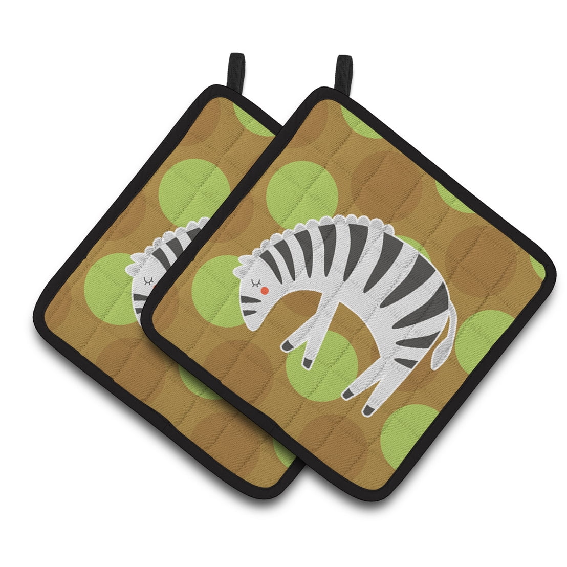BB6787PTHD Zebra Pair of Pot Holders