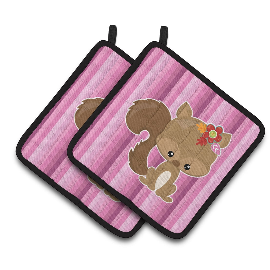 BB6793PTHD Squirrel Pair of Pot Holders