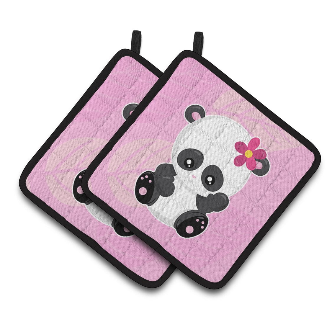 Hey Yall Panda Pair of Pot Holders
