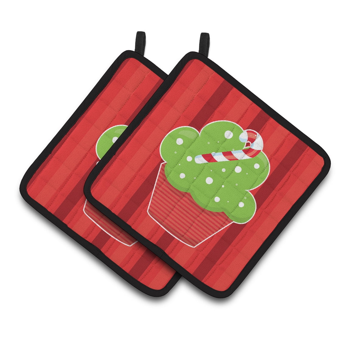 Christmas Cupcake Pair of Pot Holders