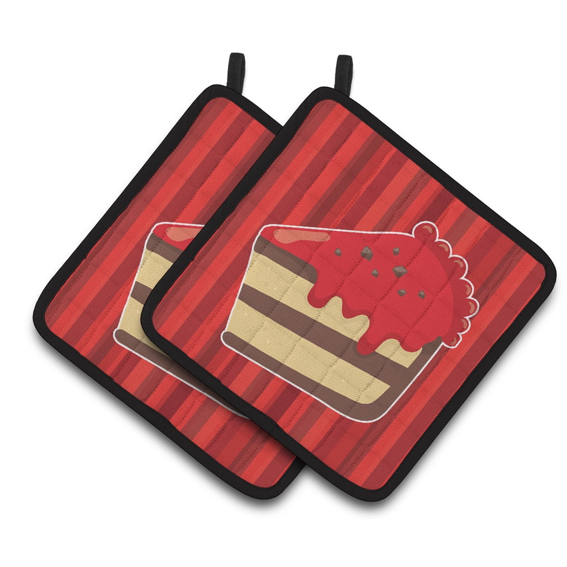 Christmas Cake Pair of Pot Holders