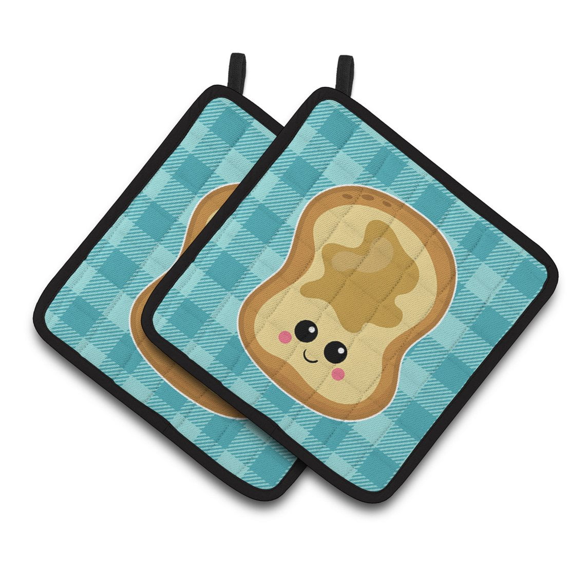 Peanut Butter Toast Pair of Pot Holders