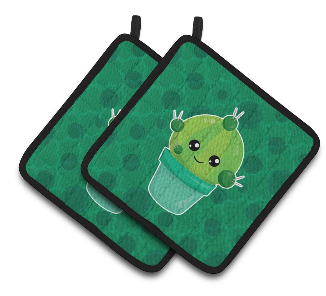 Cactus Polkadots Pair of Pot Holders