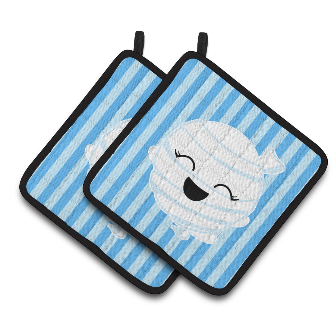 Halloween Ghost Mummy Pair of Pot Holders