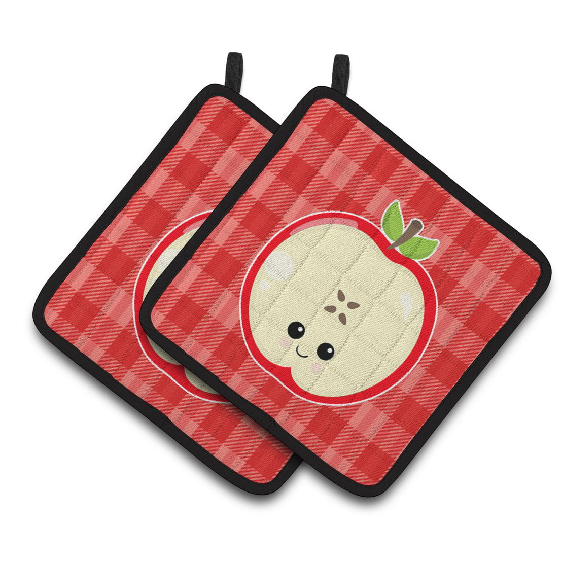 Apple Face Pair of Pot Holders