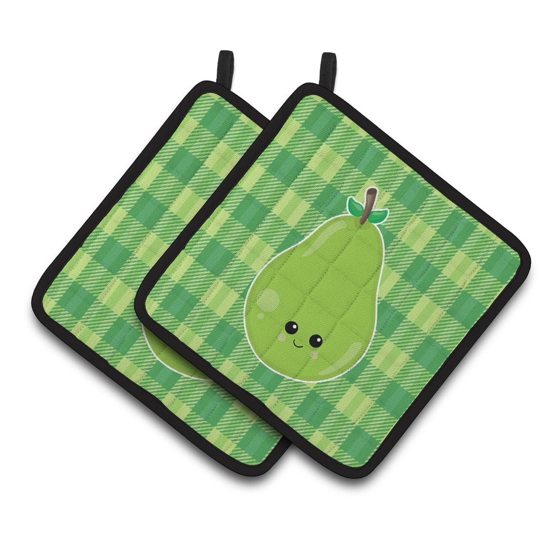 Pear Face Pair of Pot Holders