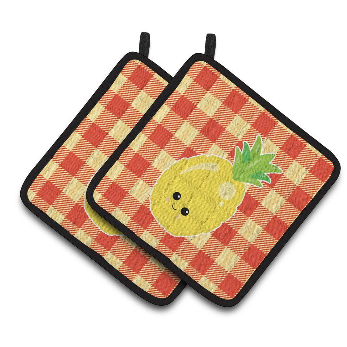 Pineapple Face Pair of Pot Holders