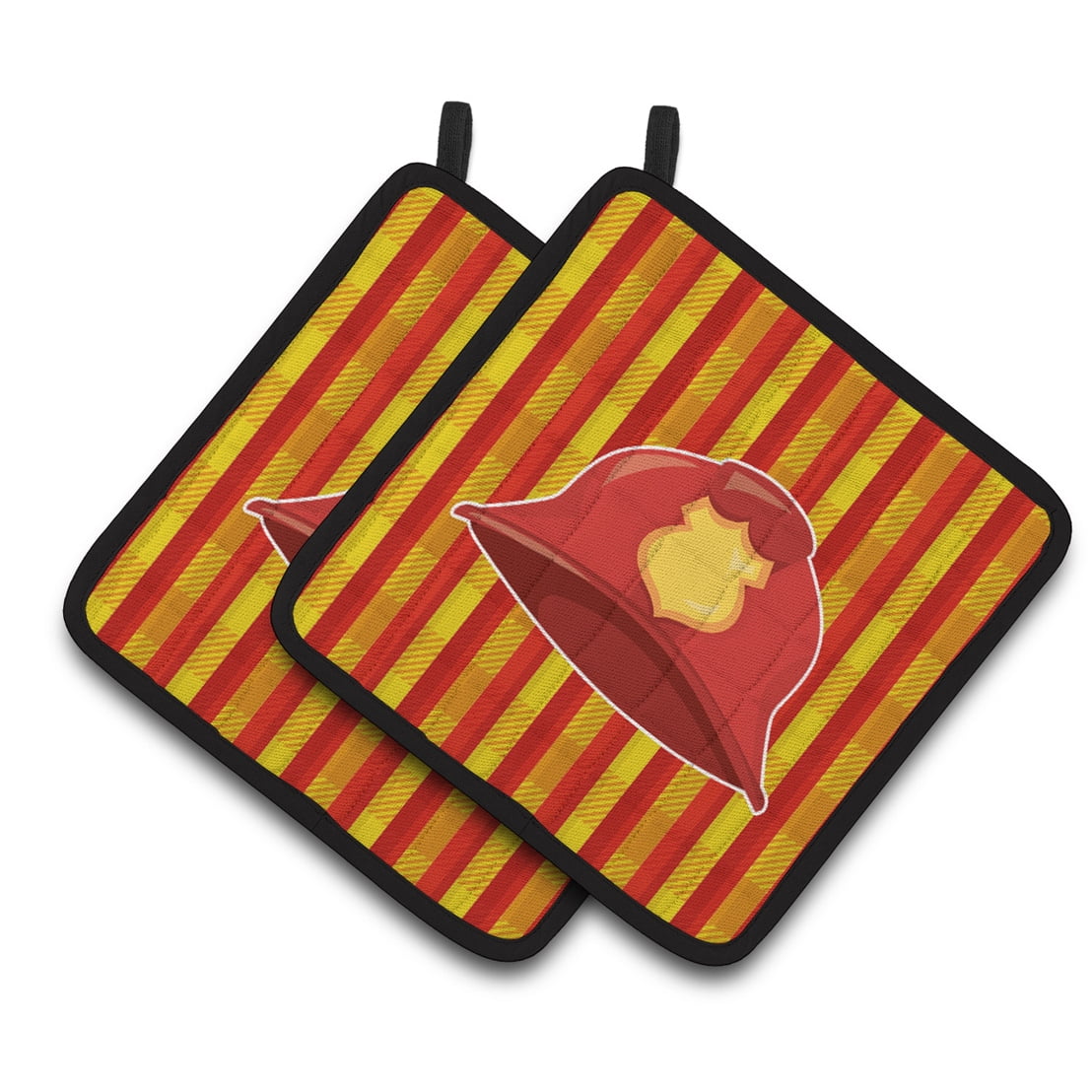 Firemans Hat Pair of Pot Holders
