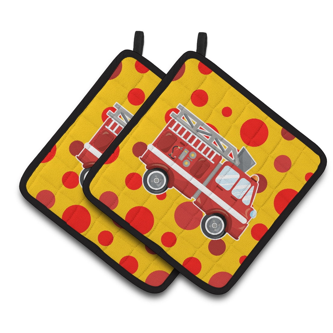Firemans Firetruck Pair of Pot Holders