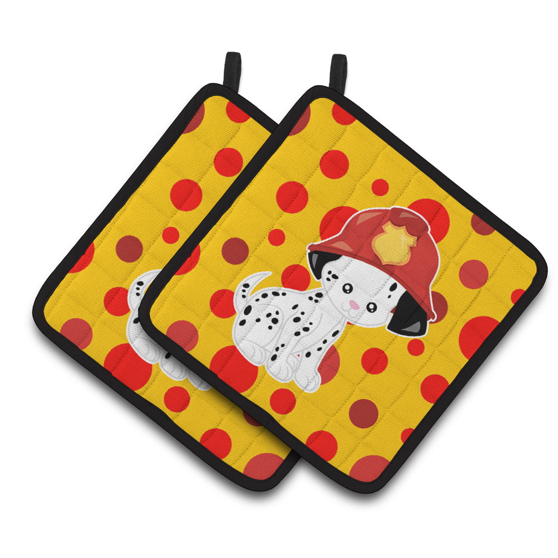 Picture of Carolines Treasures BB6999PTHD Fireman Dalmatian Puppy Pair of Pot Holders