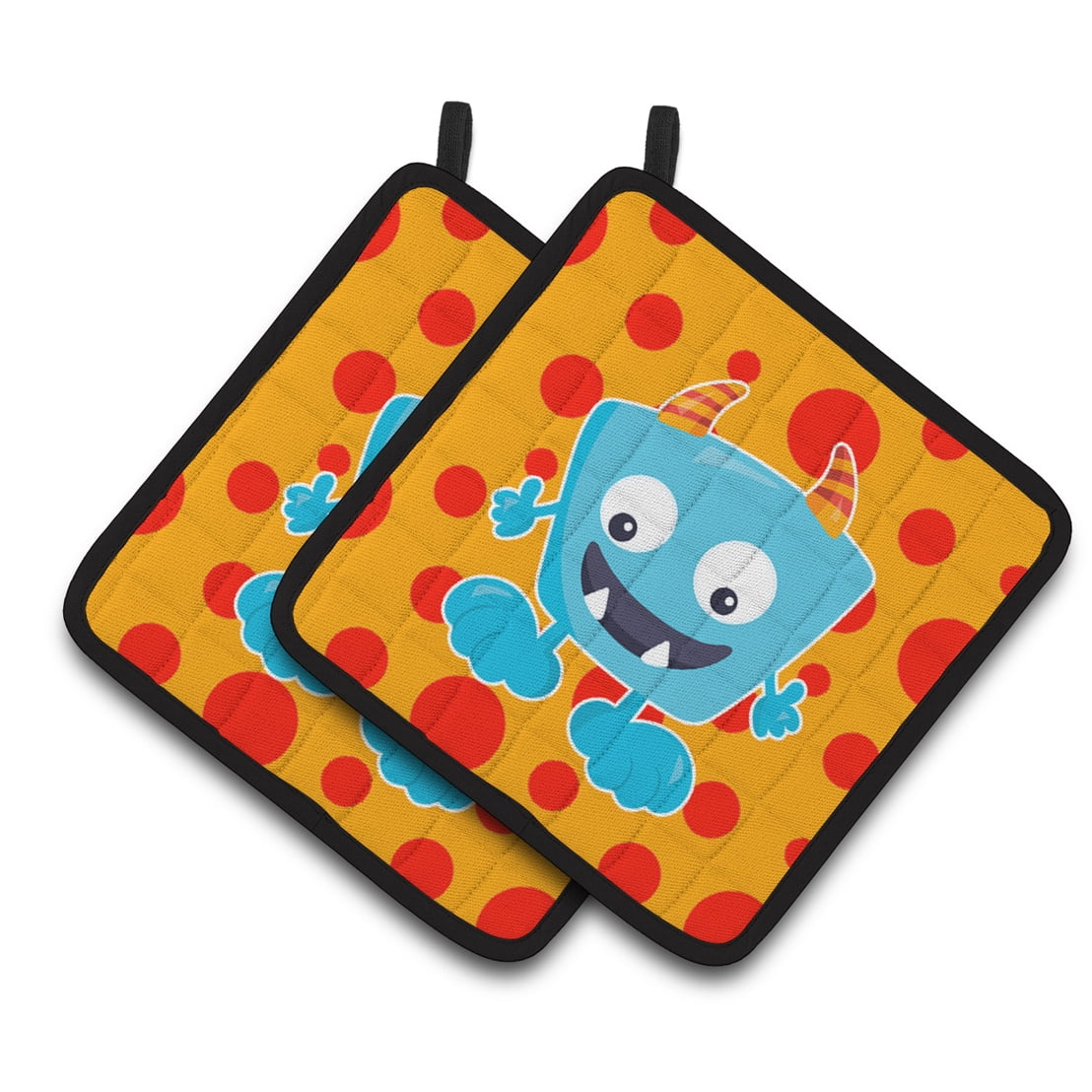 Little Monster Aquadevil Pair of Pot Holders