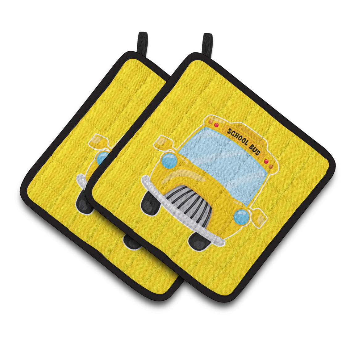School Bus Pair of Pot Holders