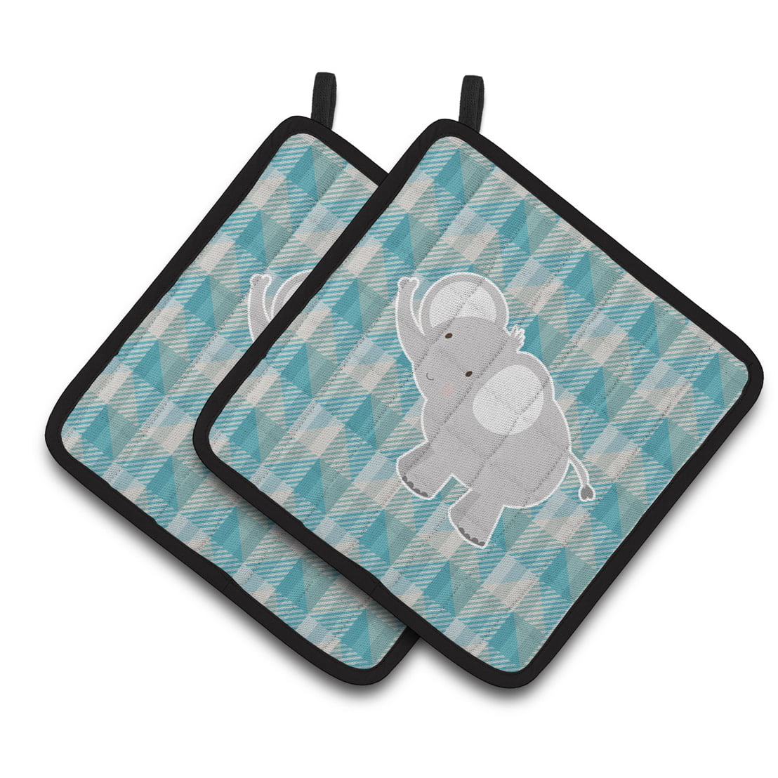 BB7022PTHD Elephant Pair of Pot Holders