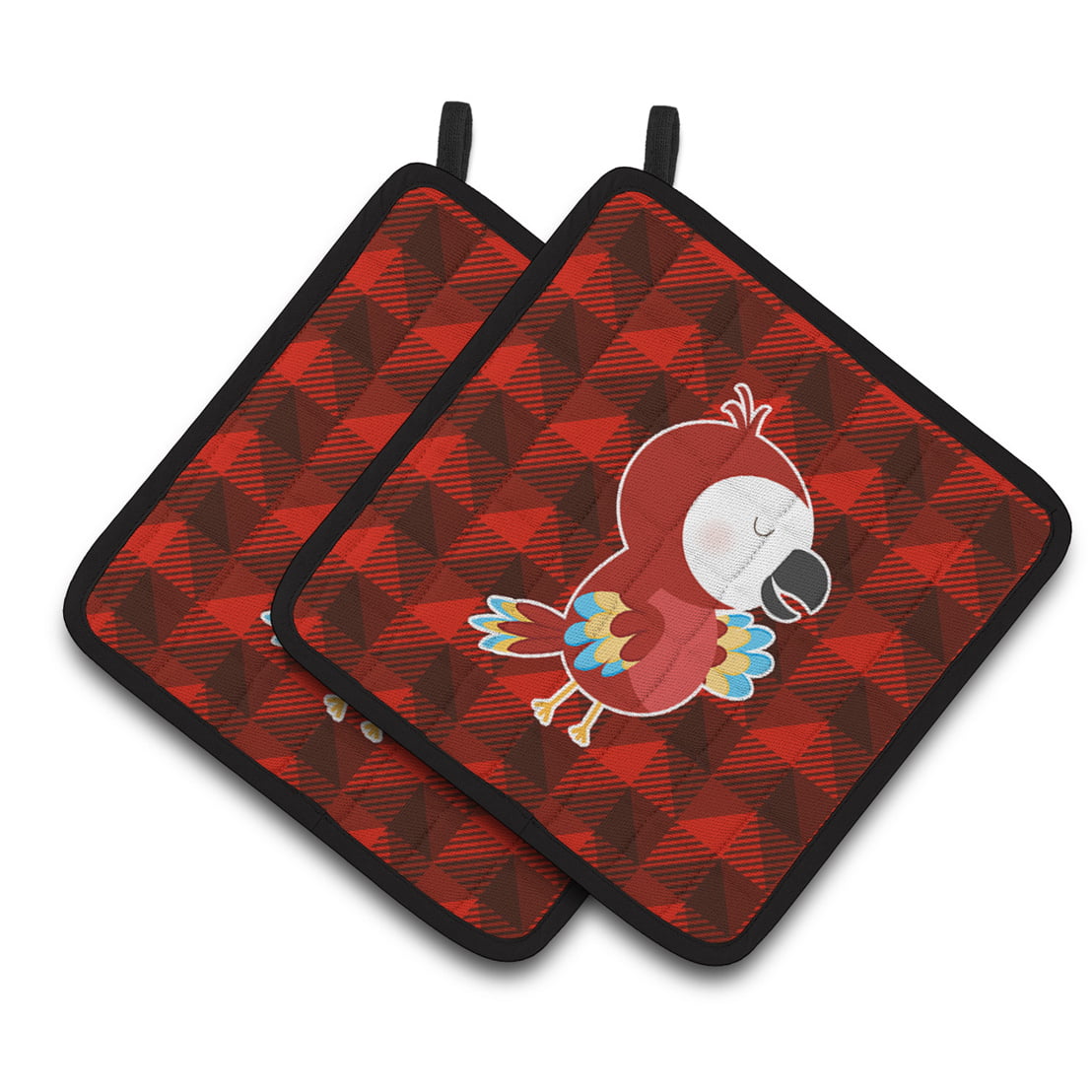 Parrot Pair of Pot Holders