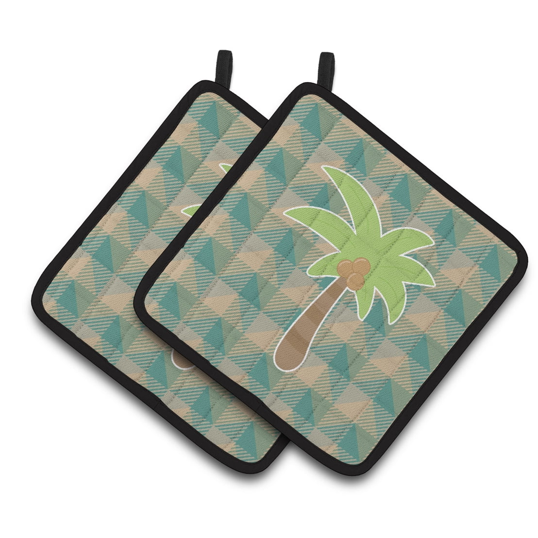 BB7028PTHD Palm Tree Pair of Pot Holders