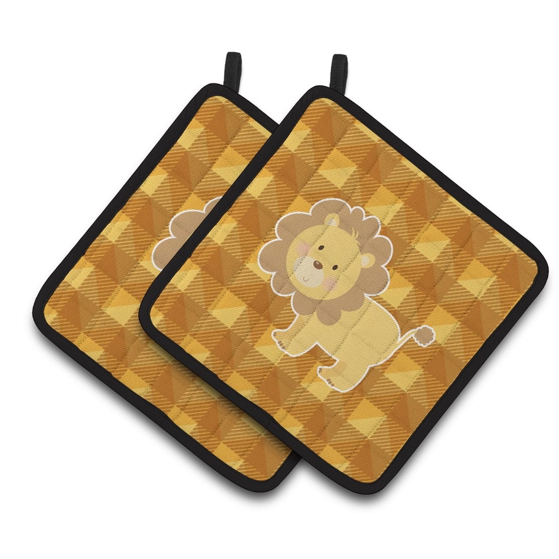 BB7032PTHD Lion Pair of Pot Holders